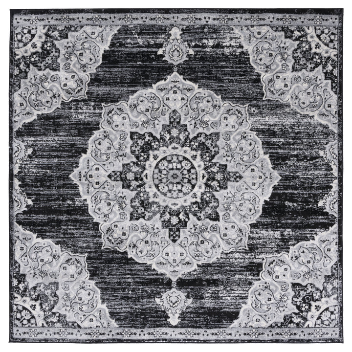 SAFAVIEH Brentwood Collection BNT802Z Black / Grey Rug Image 4