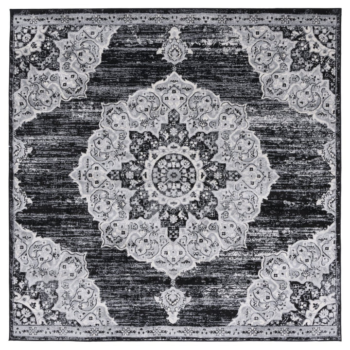 SAFAVIEH Brentwood Collection BNT802Z Black / Grey Rug Image 1