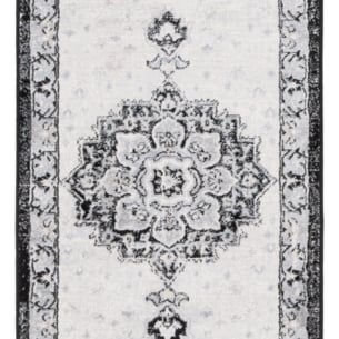 SAFAVIEH Brentwood Collection BNT826Z Black / Ivory Rug Image 1