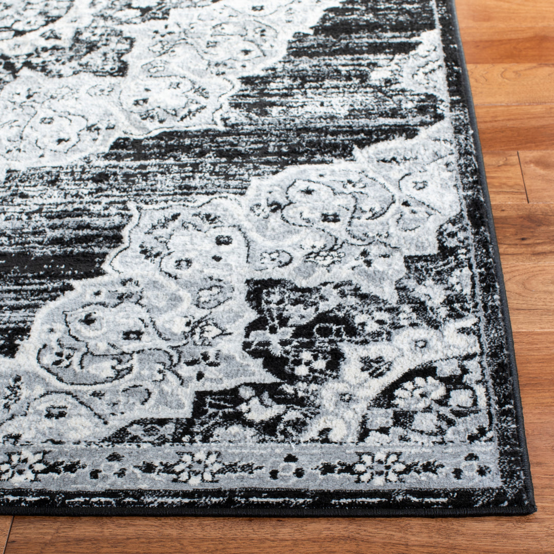 SAFAVIEH Brentwood Collection BNT802Z Black / Grey Rug Image 5