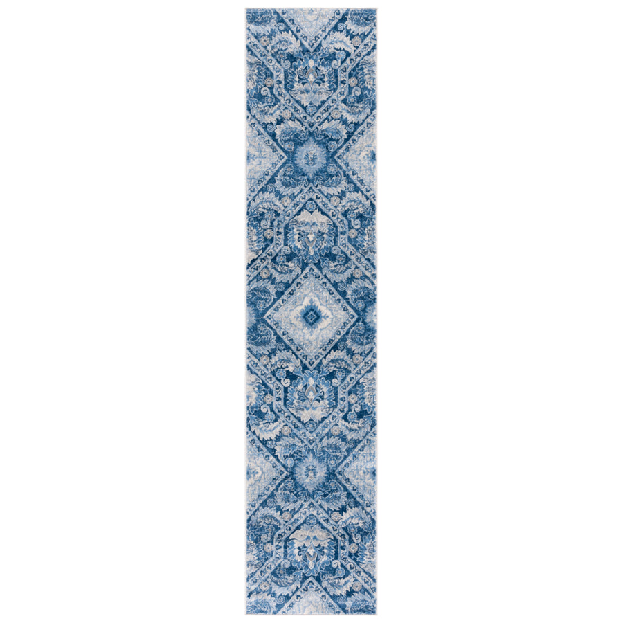 SAFAVIEH Brentwood Collection BNT827M Blue / Ivory Rug Image 1