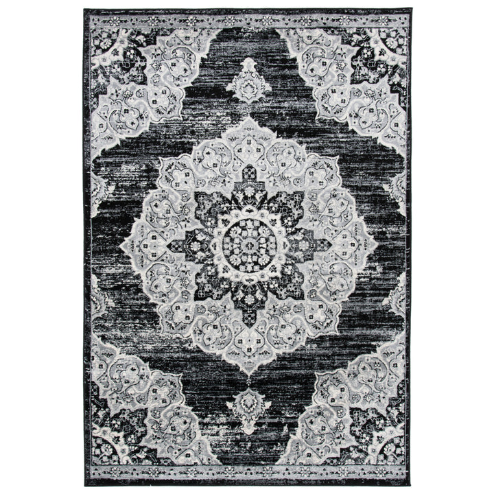 SAFAVIEH Brentwood Collection BNT802Z Black / Grey Rug Image 1