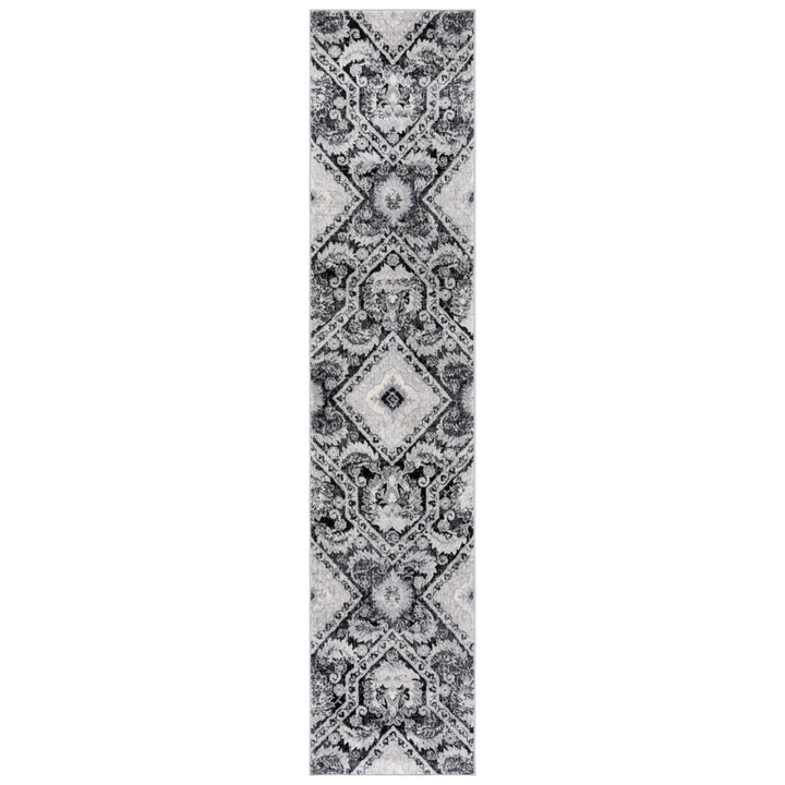 SAFAVIEH Brentwood Collection BNT827Z Black / Ivory Rug Image 1