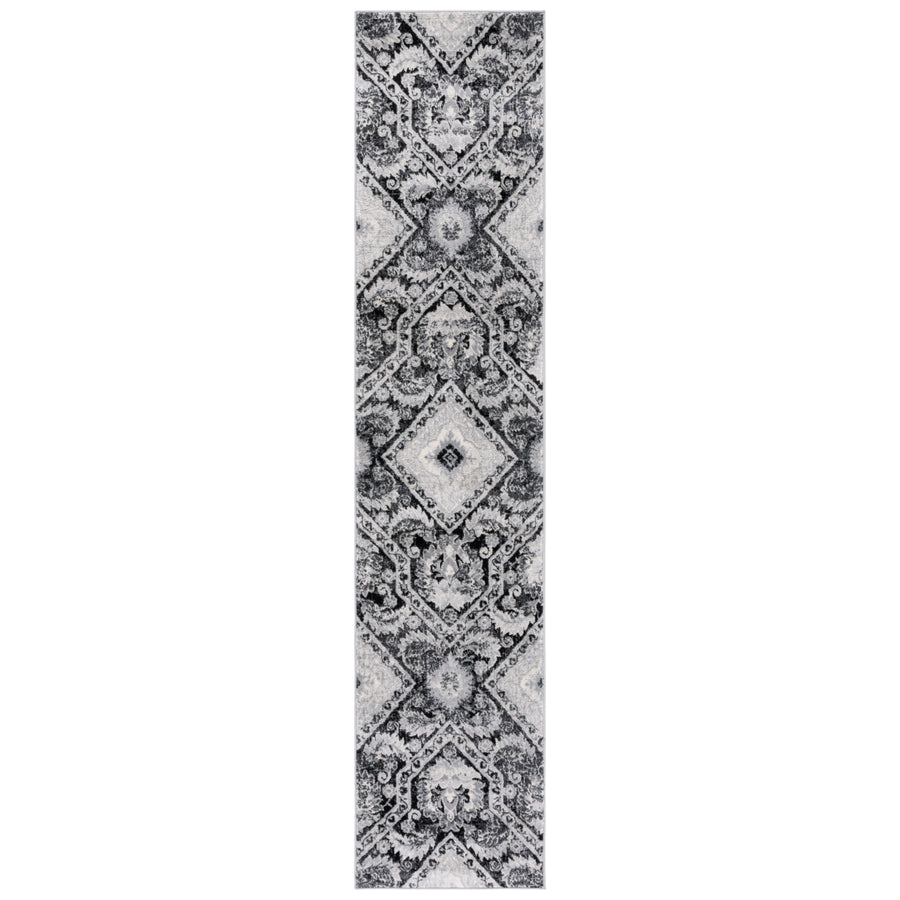 SAFAVIEH Brentwood Collection BNT827Z Black / Ivory Rug Image 1