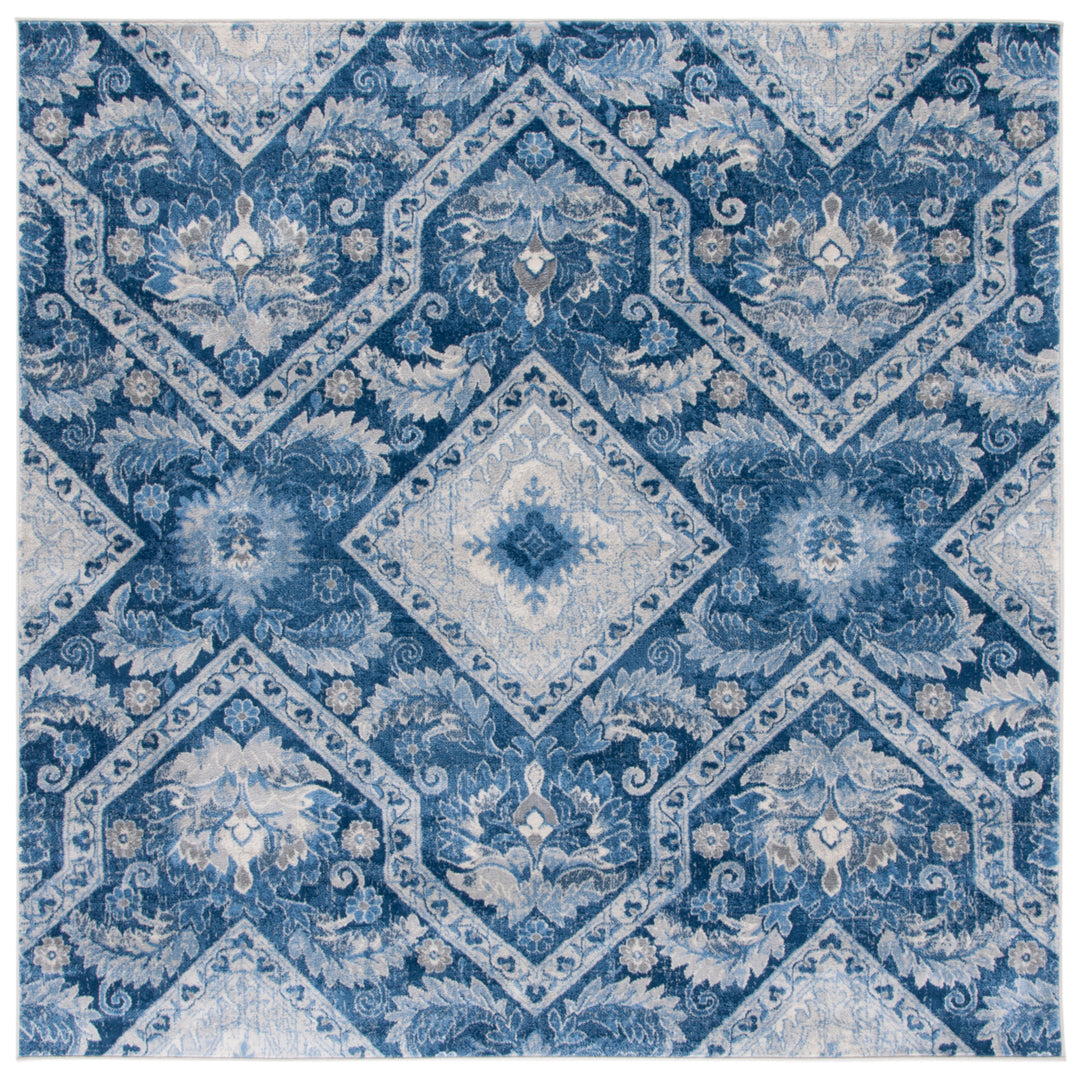 SAFAVIEH Brentwood Collection BNT827M Blue / Ivory Rug Image 4