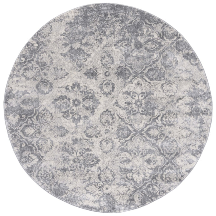 SAFAVIEH Brentwood Collection BNT829G Grey / Ivory Rug Image 1