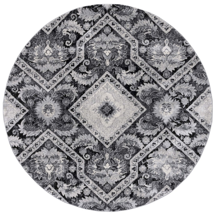 SAFAVIEH Brentwood Collection BNT827Z Black / Ivory Rug Image 1