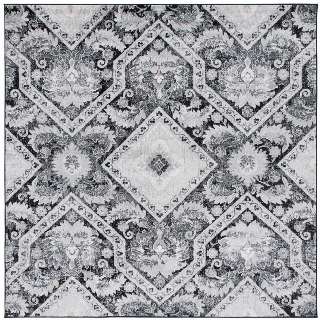 SAFAVIEH Brentwood Collection BNT827Z Black / Ivory Rug Image 5