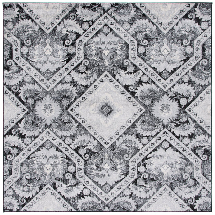 SAFAVIEH Brentwood Collection BNT827Z Black / Ivory Rug Image 1