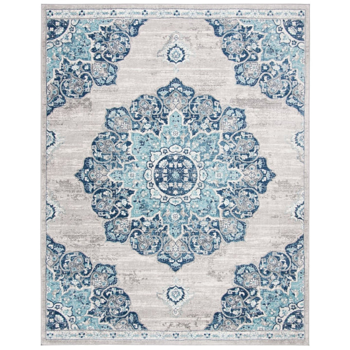 SAFAVIEH Brentwood BNT849M Navy / Light Grey Rug Image 1