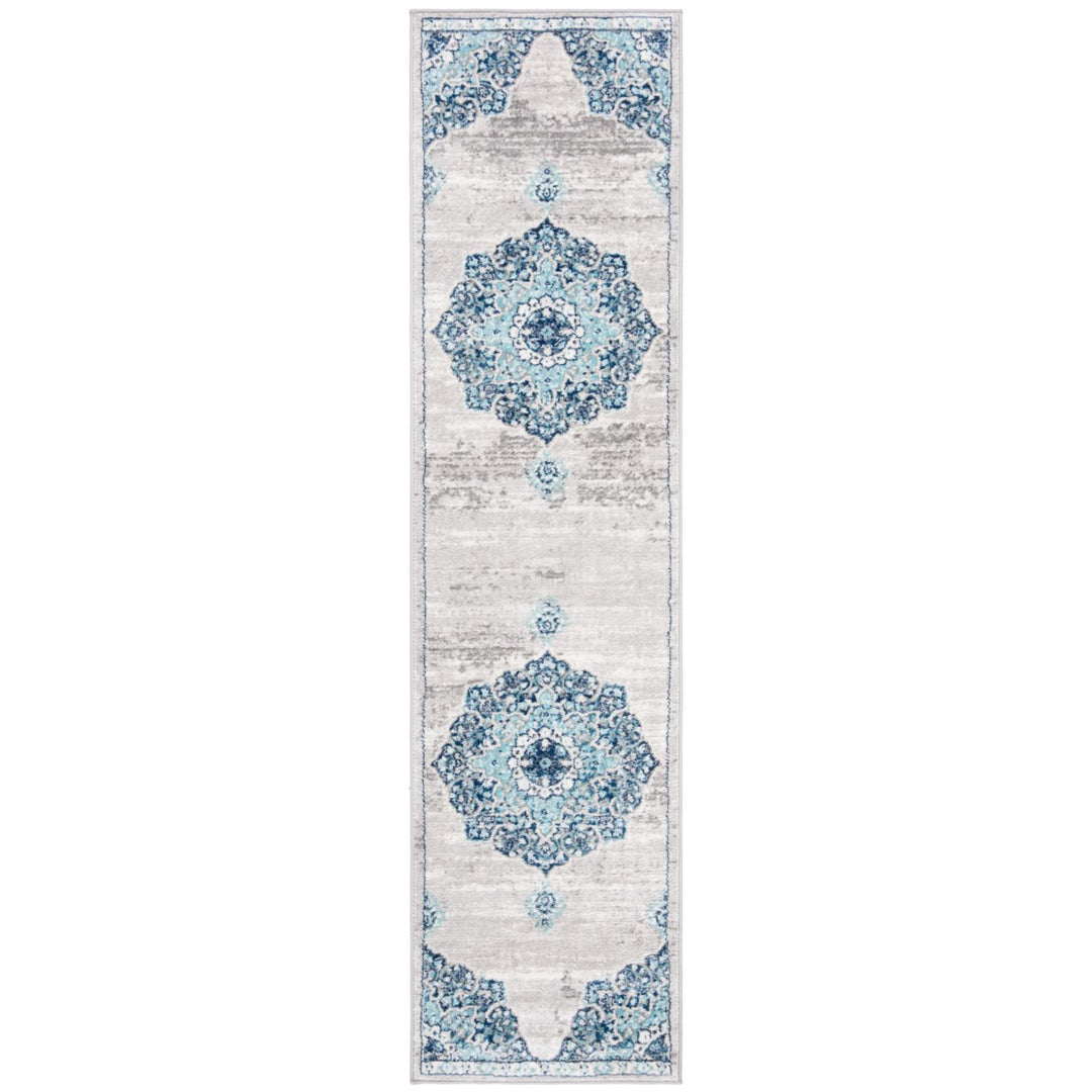 SAFAVIEH Brentwood BNT849M Navy / Light Grey Rug Image 1