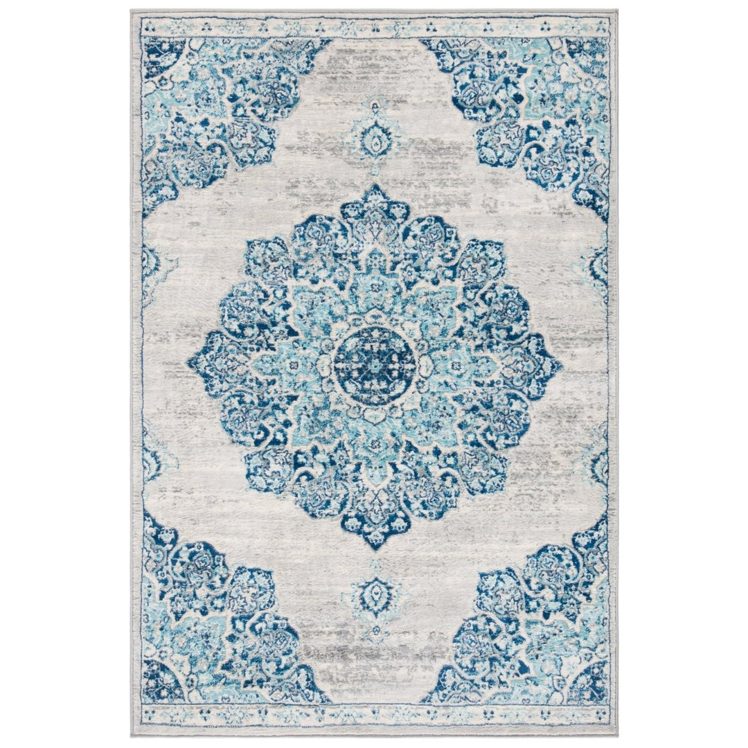 SAFAVIEH Brentwood BNT849M Navy / Light Grey Rug Image 3