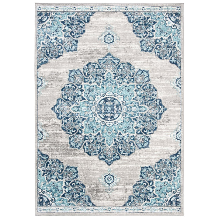 SAFAVIEH Brentwood BNT849M Navy / Light Grey Rug Image 5