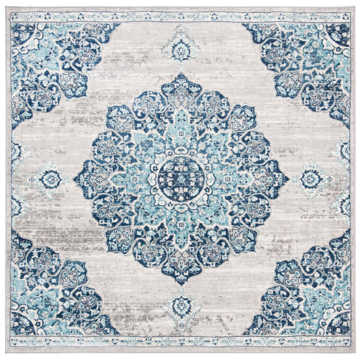 SAFAVIEH Brentwood BNT849M Navy / Light Grey Rug Image 7