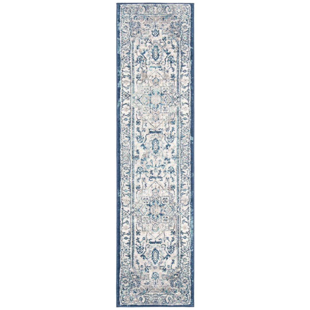 SAFAVIEH Brentwood BNT851G Light Grey / Blue Rug Image 3