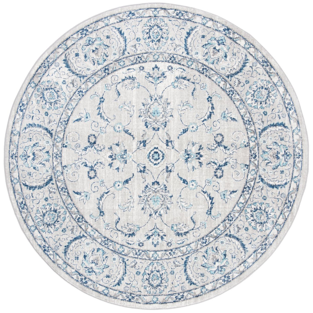 SAFAVIEH BNT854G Brentwood Light Grey / Blue Image 1