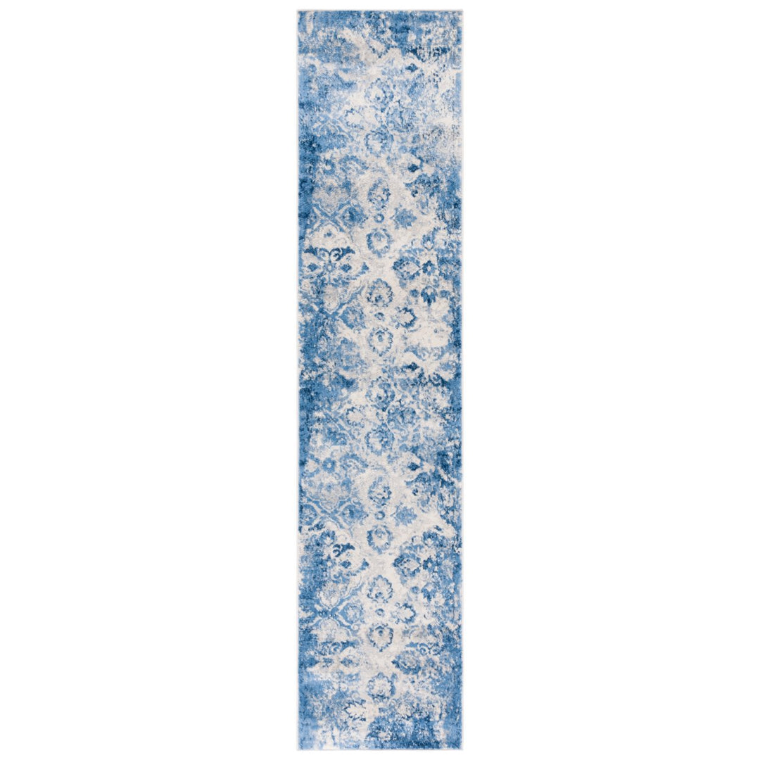 SAFAVIEH Brentwood Collection BNT829M Blue / Ivory Rug Image 1