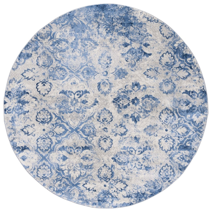 SAFAVIEH Brentwood Collection BNT829M Blue / Ivory Rug Image 4