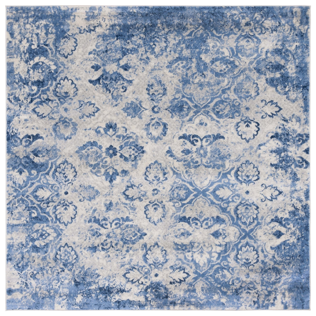 SAFAVIEH Brentwood Collection BNT829M Blue / Ivory Rug Image 5