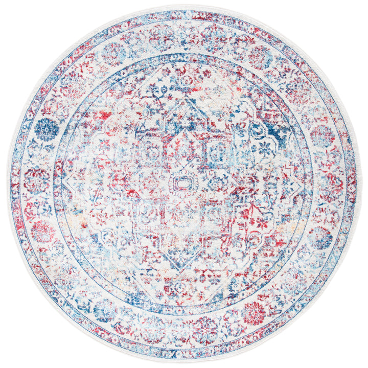 SAFAVIEH Brentwood Collection BNT832B Ivory / Blue Rug Image 3