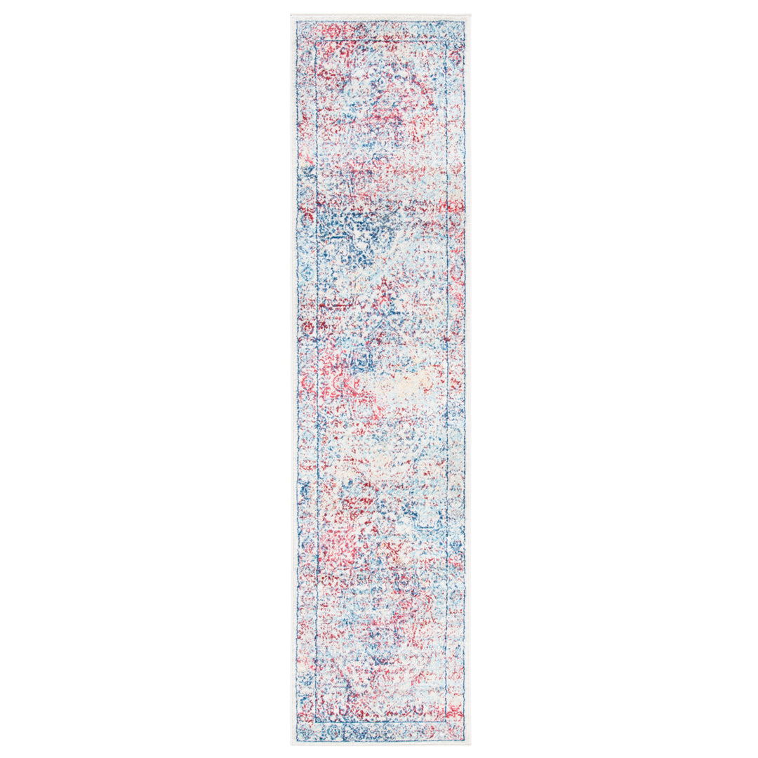 SAFAVIEH Brentwood Collection BNT832B Ivory / Blue Rug Image 4