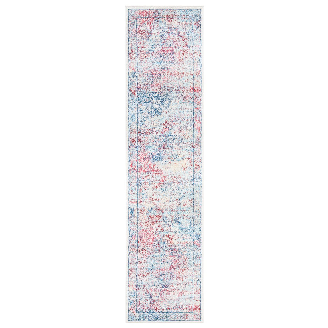 SAFAVIEH Brentwood Collection BNT832B Ivory / Blue Rug Image 1