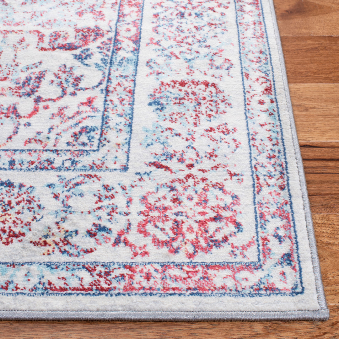 SAFAVIEH Brentwood Collection BNT832B Ivory / Blue Rug Image 5