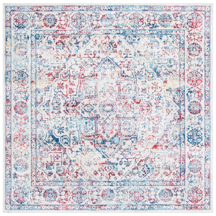 SAFAVIEH Brentwood Collection BNT832B Ivory / Blue Rug Image 8