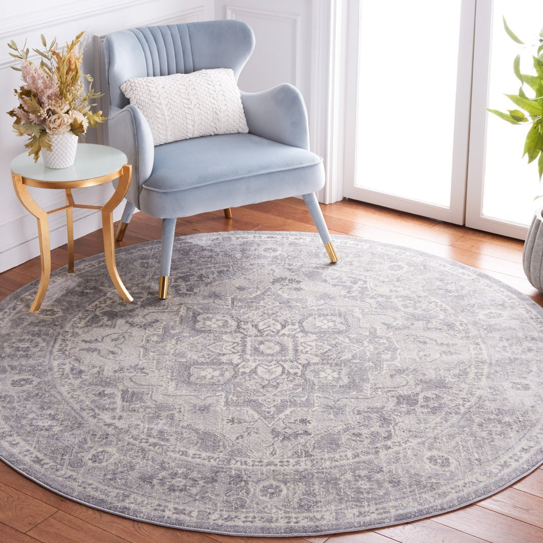 SAFAVIEH Brentwood BNT837F Grey / Light Grey Rug Image 2