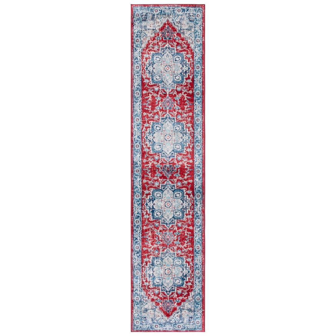 SAFAVIEH Brentwood Collection BNT837N Blue / Red Rug Image 1