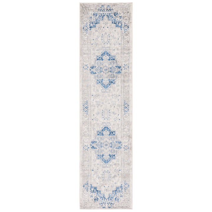 SAFAVIEH Brentwood Collection BNT851A Ivory / Blue Rug Image 4