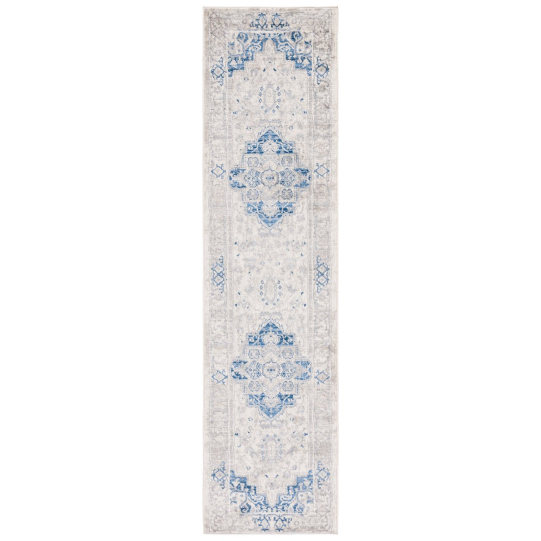 SAFAVIEH Brentwood Collection BNT851A Ivory / Blue Rug Image 1