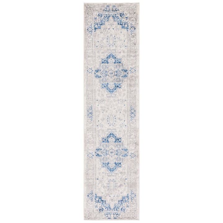 SAFAVIEH Brentwood Collection BNT851A Ivory / Blue Rug Image 1