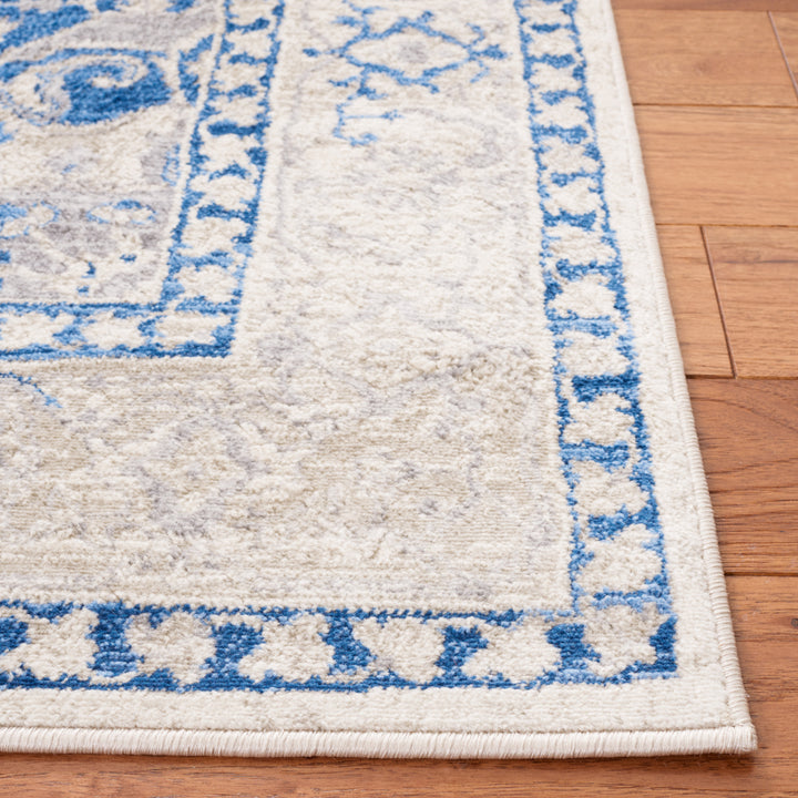 SAFAVIEH Brentwood Collection BNT851A Ivory / Blue Rug Image 6