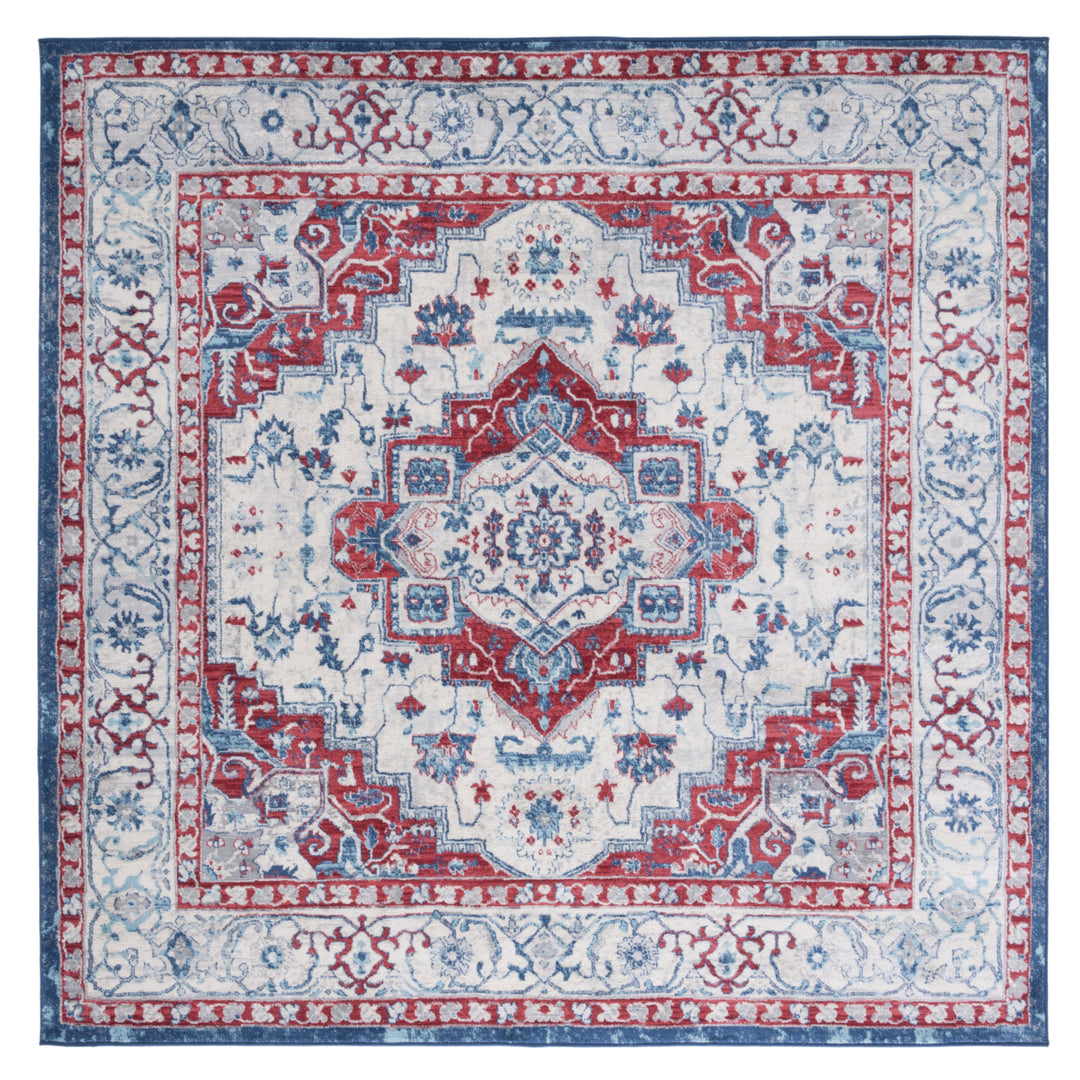 SAFAVIEH Brentwood Collection BNT851B Beige / Red Rug Image 3