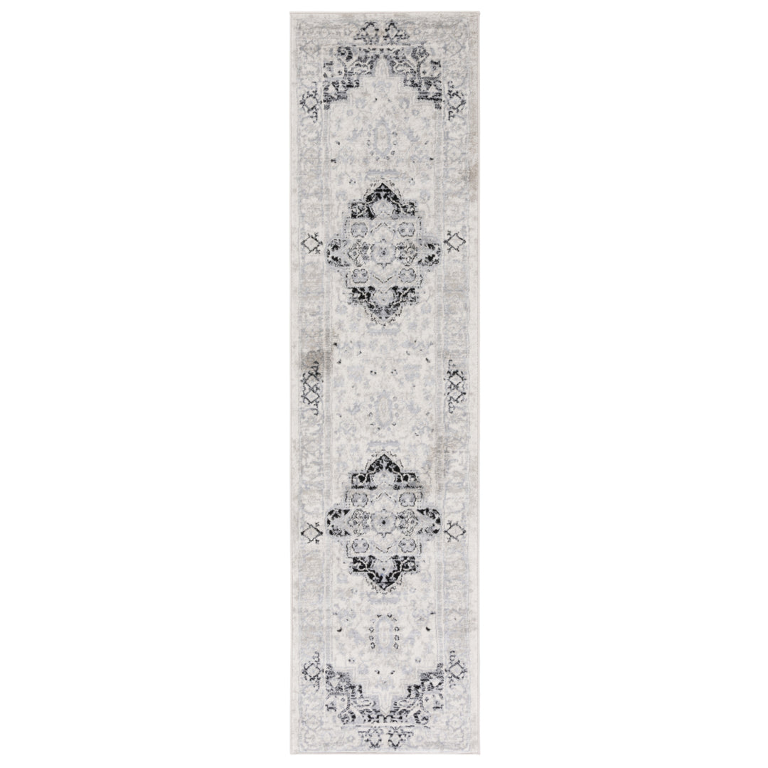 SAFAVIEH Brentwood Collection BNT851C Ivory / Black Rug Image 4