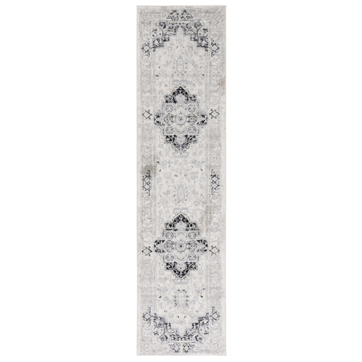 SAFAVIEH Brentwood Collection BNT851C Ivory / Black Rug Image 4