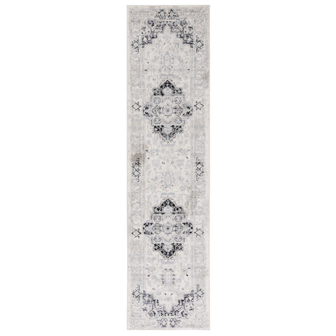 SAFAVIEH Brentwood Collection BNT851C Ivory / Black Rug Image 1