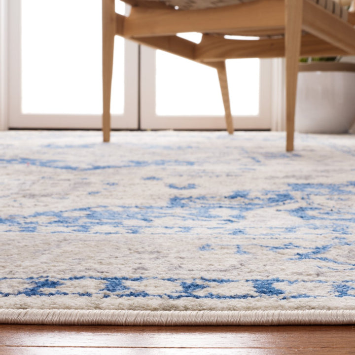 SAFAVIEH Brentwood Collection BNT851A Ivory / Blue Rug Image 7