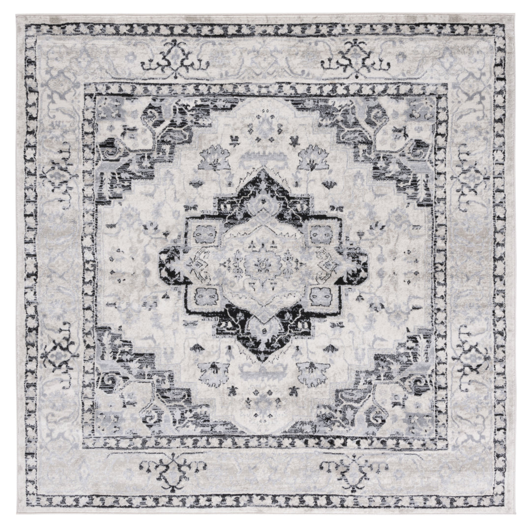 SAFAVIEH Brentwood Collection BNT851C Ivory / Black Rug Image 5