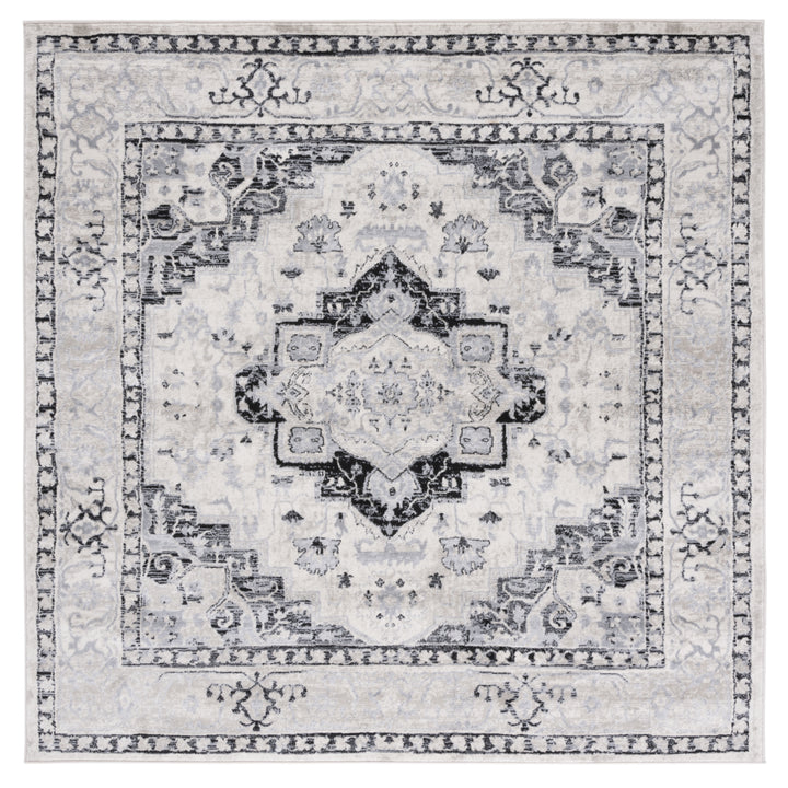 SAFAVIEH Brentwood Collection BNT851C Ivory / Black Rug Image 5