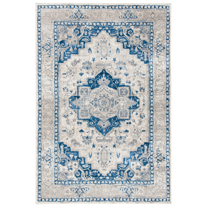 SAFAVIEH Brentwood Collection BNT851A Ivory / Blue Rug Image 9