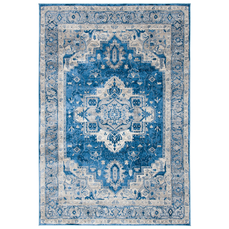 SAFAVIEH Brentwood Collection BNT851M Blue / Grey Rug Image 1