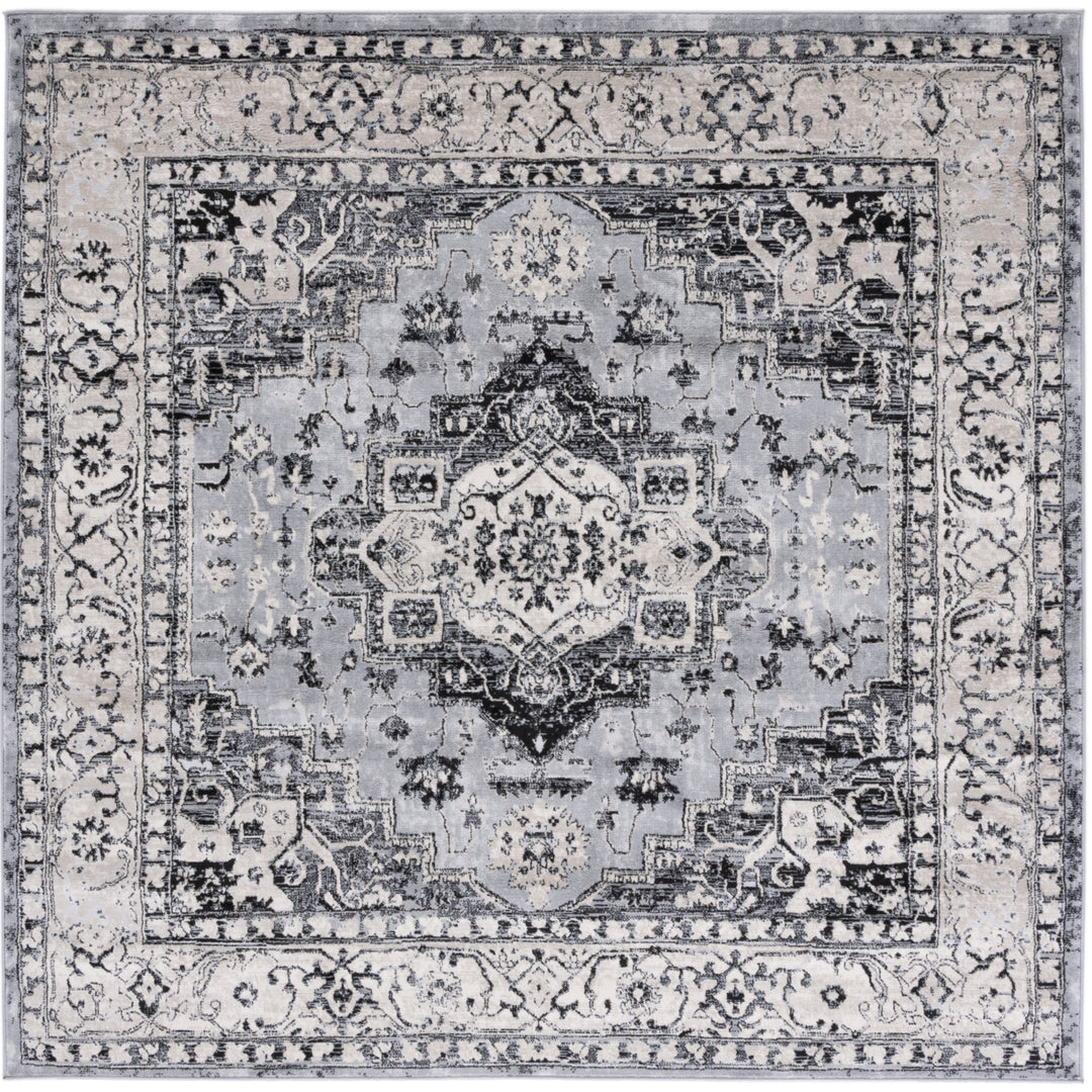 SAFAVIEH Brentwood Collection BNT851H Grey / Black Rug Image 4