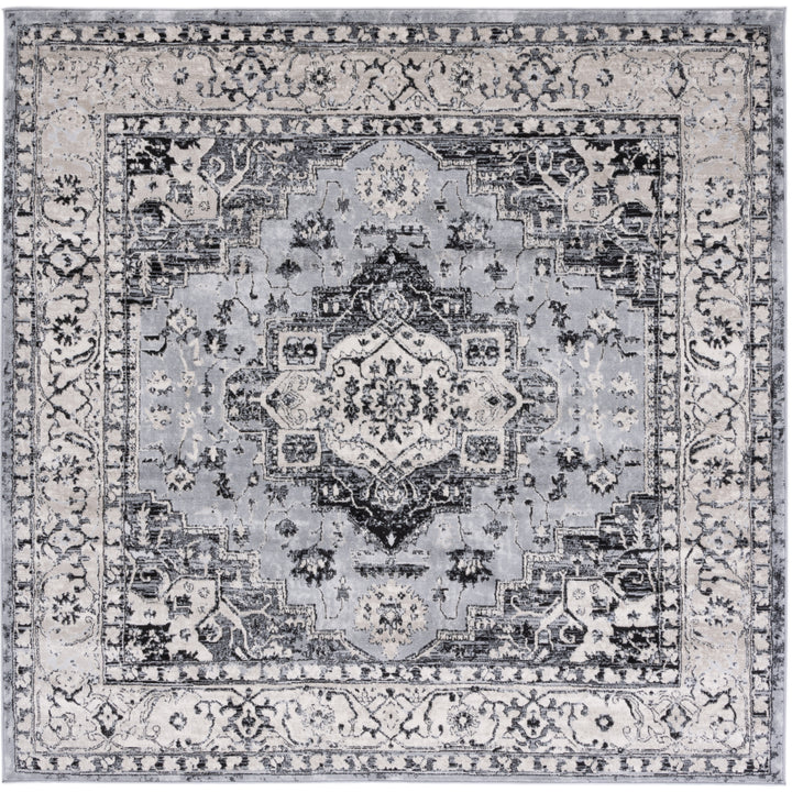 SAFAVIEH Brentwood Collection BNT851H Grey / Black Rug Image 4