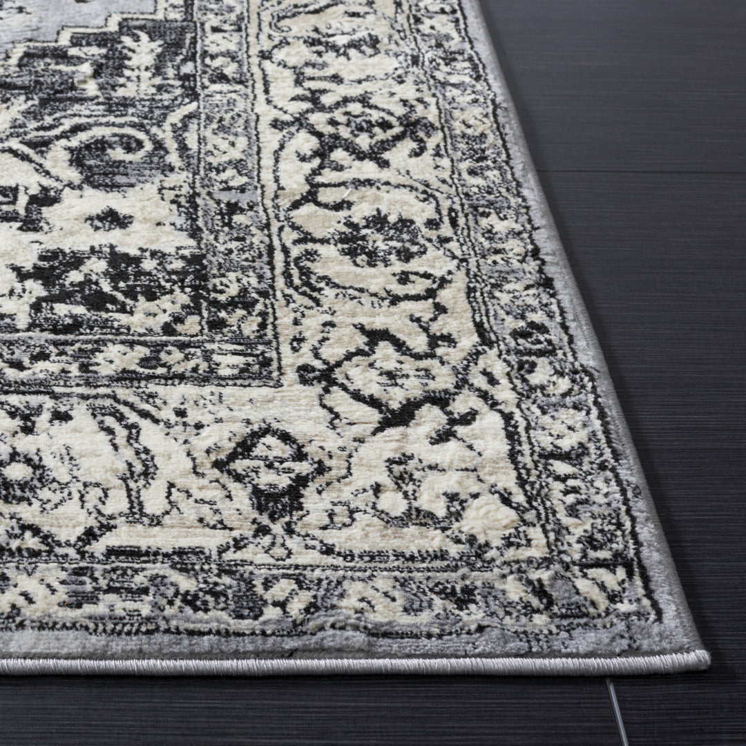 SAFAVIEH Brentwood Collection BNT851H Grey / Black Rug Image 5