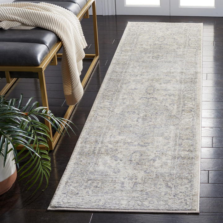 SAFAVIEH Brentwood Collection BNT851J Ivory / Grey Rug Image 2