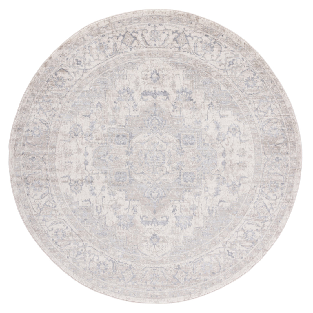 SAFAVIEH Brentwood Collection BNT851J Ivory / Grey Rug Image 3