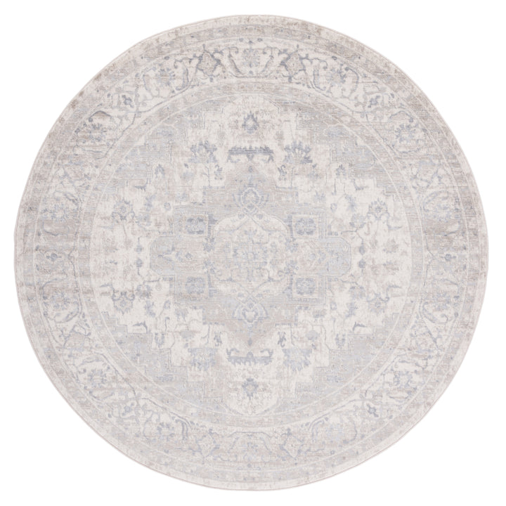 SAFAVIEH Brentwood Collection BNT851J Ivory / Grey Rug Image 3