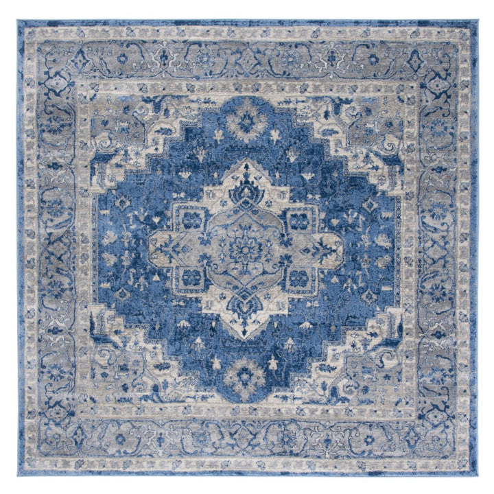 SAFAVIEH Brentwood Collection BNT851M Blue / Grey Rug Image 1